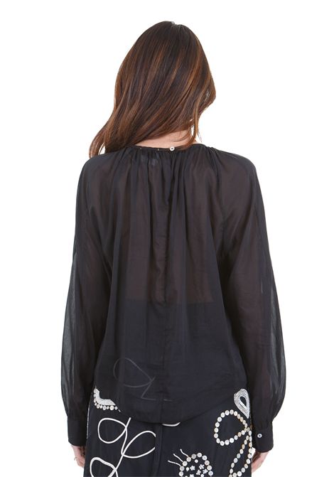 Camicia bohemien nera FORTE FORTE | Camicie | 13534MYSHIRT8000